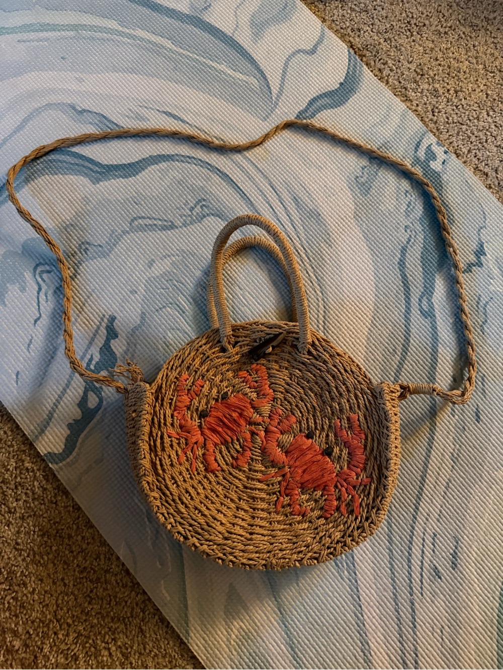 Topshop Woven Crab Purse